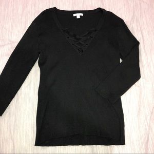 new york & company black sweatshirt